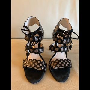 Sophia Webster black with Glitter/ sparkle heels!